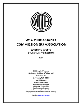 Wyoming County Commissioners Association