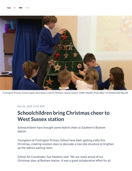 ​Schoolchildren Bring Christmas Cheer to West Sussex Station