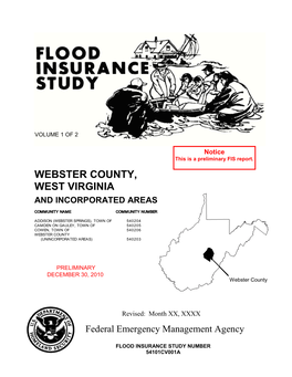 Webster County, West Virginia and Incorporated Areas