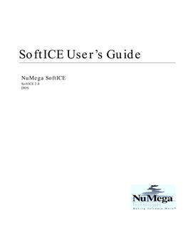 Softice 2.8 (DOS) User's Guide