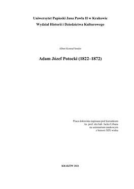 Adam Józef Potocki (1822–1872)