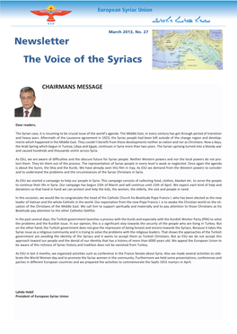 Newsletter the Voice of the Syriacs