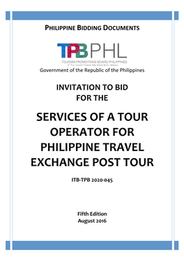 Bid Docs PHITEX 2020 Post Tour