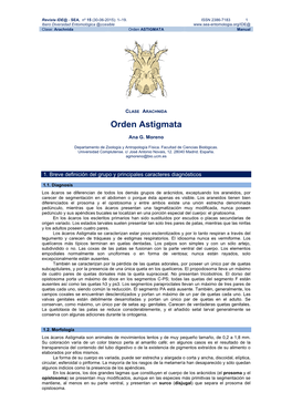 Orden ASTIGMATA Manual