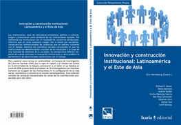 Innovación Y Construcción Institucional: Latinoamérica Y El Este De Asia