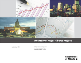 Inventory of Major Alberta Projects September 2011