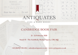 Cambridge Book Fair