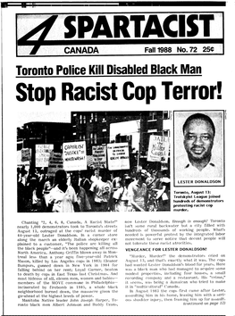 Stop Racist Cop Terror!