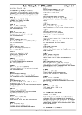 Radio 3 Listings for 17 – 23 March 2012 Page 1