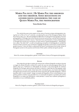 Fotografia E Género / Photography and Gender