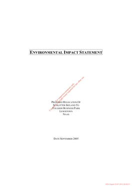 Environmental Impact Statement