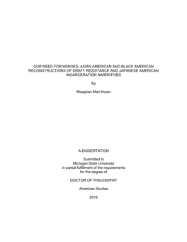 Asian American and Black American Reconstructions of Draft Resistance and Japanese American Incarceration Narratives