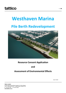 Westhaven Marina Pile Berth Redevelopment