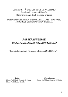 Tesi Di Dottorato Di Giovanni Melazzo (XXII Ciclo)