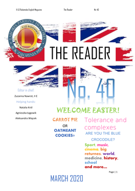 MARCH 2020 II LO Radomsko English Magazine the Reader NO