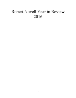 Robert Novell Year in Review 2016