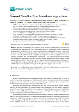 Seaweed Phenolics: from Extraction to Applications