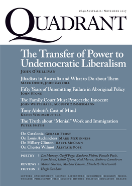 The Transfer of Power to Undemocratic Liberalism