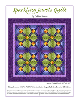 Sparkling Jewels Quilt by Debbie Beaves