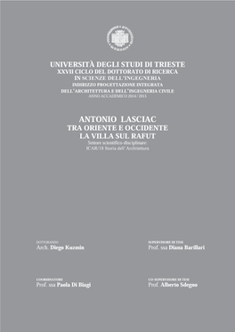 Antonio Lasciac Tra Oriente E Occidente La Villa Sul Rafut