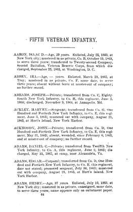 Fifth Veteran Infantry