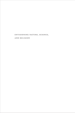 Envisioning Nature, Science, and Religion Templeton Press Envisioning Nature, Science, and Religion