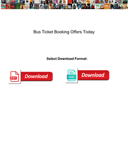 Bus Ticket Booking Offers Today