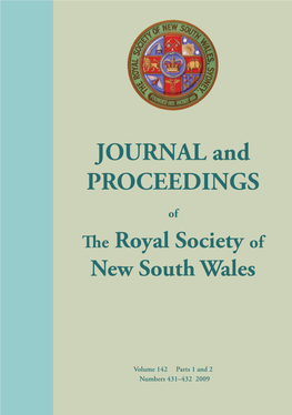 JOURNAL and PROCEEDINGS