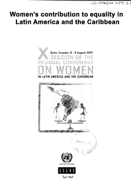 Women's Contribution to Equality in Latin America and the Caribbean