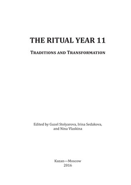 The Ritual Year 11
