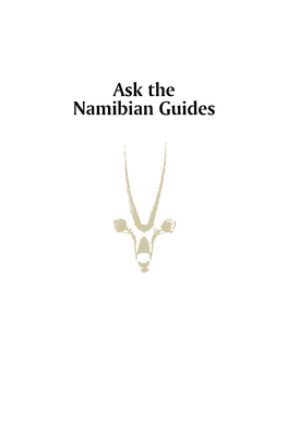 Ask the Namibian Guides