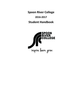 Spoon River College Student Handbook