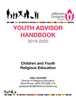 Youth Advisor Handbook 2019-20