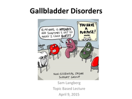 Gallbladder Disorders