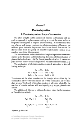 1. Photohalogenation. Scope of the Reaction