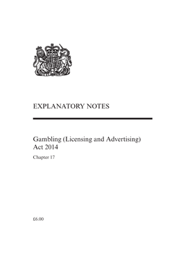 (Licensing and Advertising) Act 2014 Chapter 17