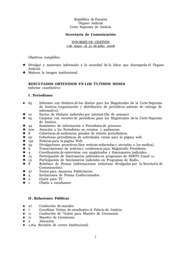 República De Panamá Órgano Judicial Corte Suprema De Justicia