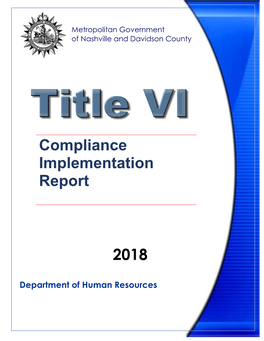 Compliance Implementation Report 2018