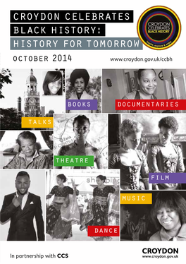 Croydon Celebrates Black History: History for Tomorrow October 2014