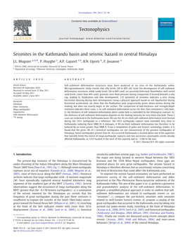 Seismites in the Kathmandu Basin and Seismic Hazard in Central Himalaya