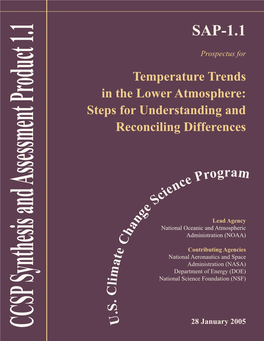 Temperature Trends in the Lower Atmosphere: Steps for Understanding and Reconciling Differences