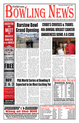 Barstow Bowl Grand Opening