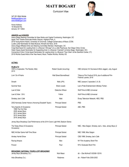 Matt Bogart Career Resume 8-20-2019.Pages