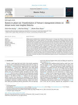 S Management Scheme on Distant Water Tuna Longline Fisheries