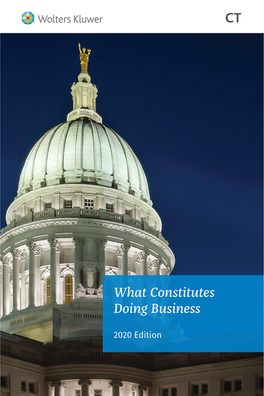 What Constitutes Doing Business 2020