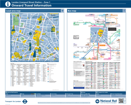 London Liverpool Street Station – Zone 1 I Onward Travel Information Local Area Map Bus Mapbuses from Liverpool Street