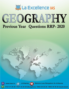 Geography Previous Year Questions