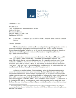 TC-002 American Antitrust Institute