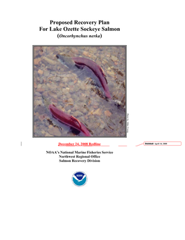 Lake Ozette Sockeye Limiting Factors Analysis Mike J