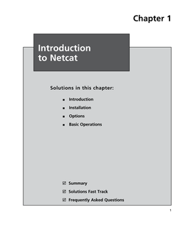 Introduction to Netcat